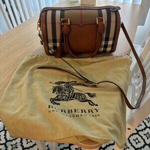 Burberry Women's Canvas Medium Bowling Bag